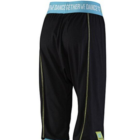 Zumba black and blue harem capri pants - medium - Picture 2 of 4